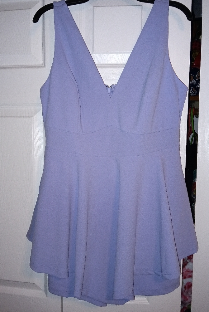 Fashion Nova Adina romper periwinkle lavender - Picture 5 of 10